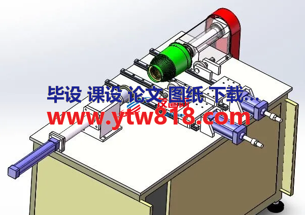 卧式切边机3D数模图纸 Solidworks设计