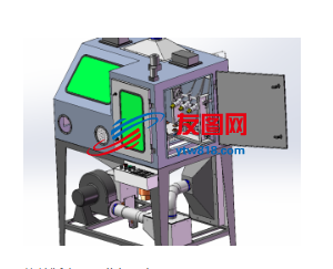 喷砂机三维模型设计