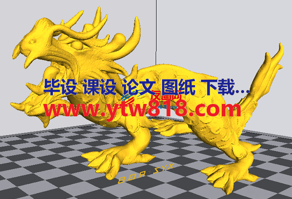 龙模型3D打印图纸 STL格式