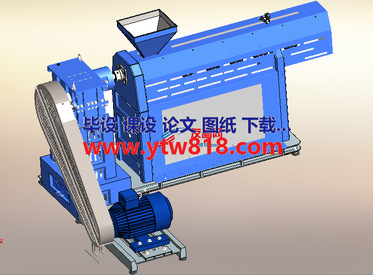 挤压机颗粒机solidworks设计