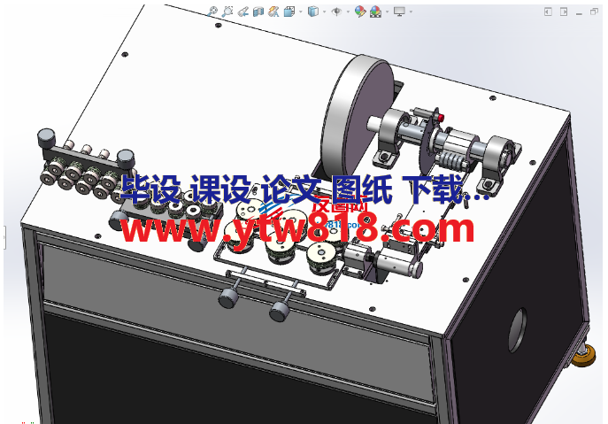 切线机3D数模图纸 Solidworks设计