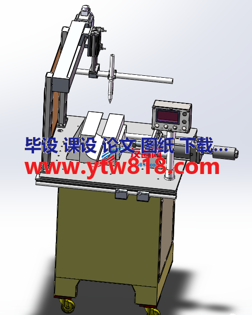 排气管直熔机3D数模图纸 Solidworks设计