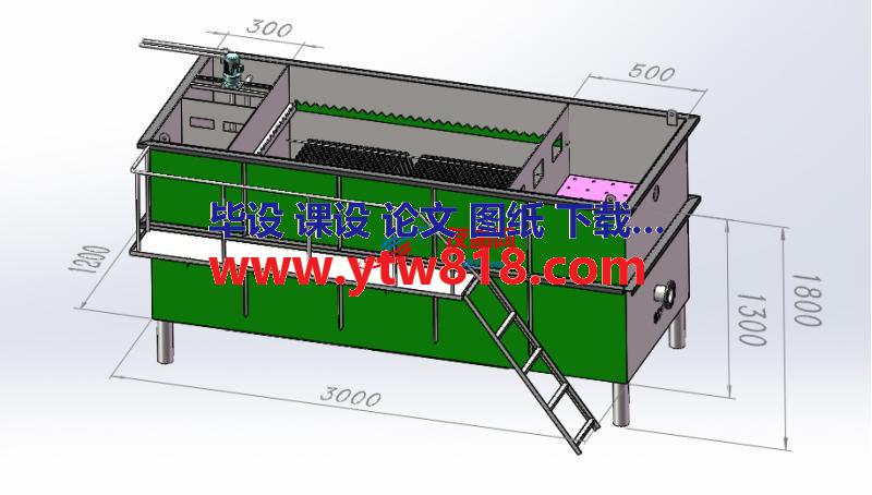 5X2米X2.5米斜管沉淀（斜管沉淀污水处理设备）全套图