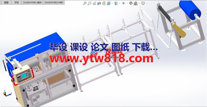 全自动圆筒机solidworks设计