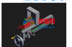 用于生产木板条的工作台三维结构图