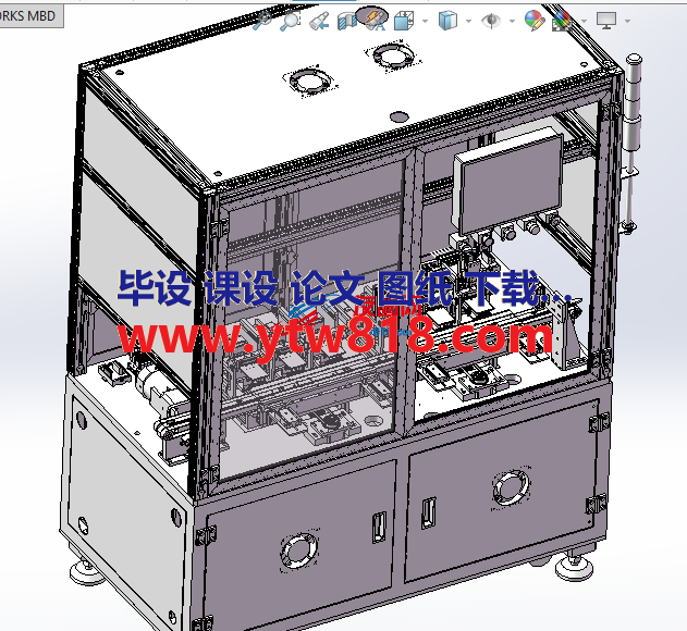 电池极片折弯机solidworks设计