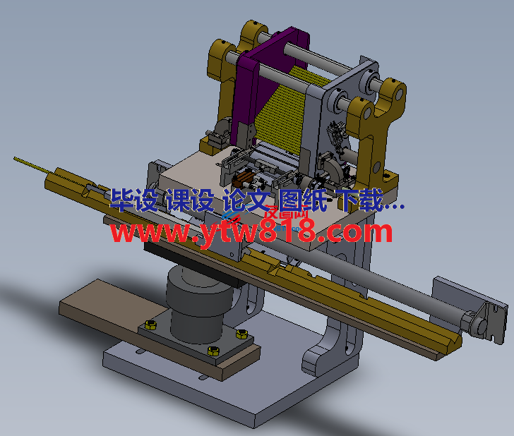 轴零件长度测量机solidworks设计