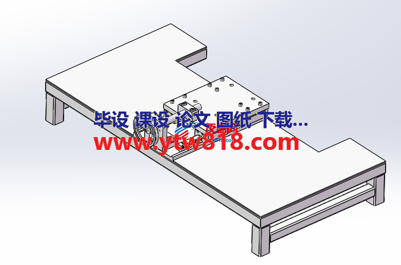 手动滑台三维图模型