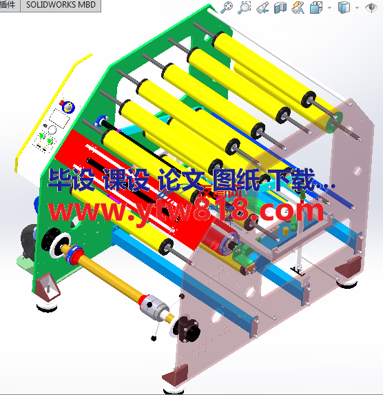 自动开卷机solidworks设计