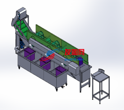 食品豆芽清洗机3D模型