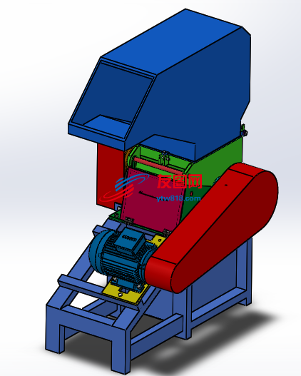 塑料粉碎机solidworks设计