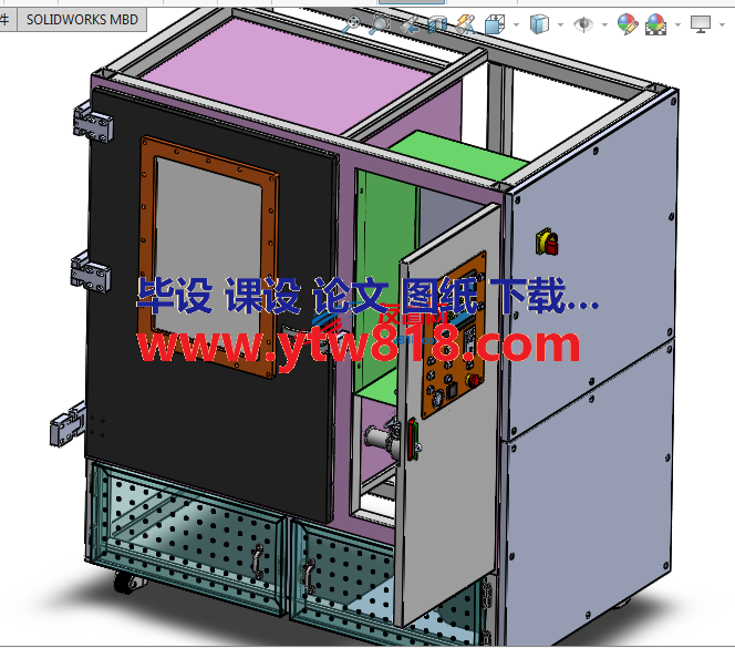 真空覆膜机solidworks设计