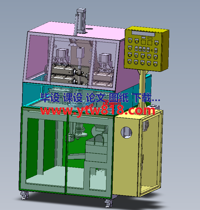 特殊齿轮加工专机（特殊齿轮加工制造一体机）solidworks设计