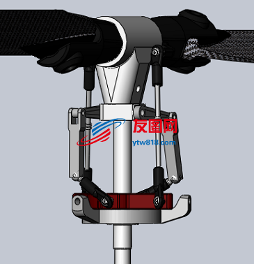 Trex 500 RC遥控直升机旋翼结构3D图纸 Solidworks设计 附STEP