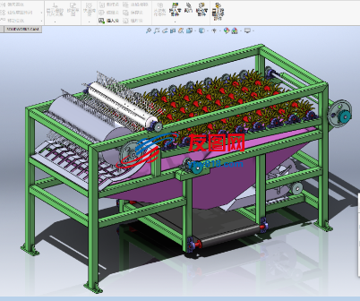 辣椒分选机3D模型 solidworks设计