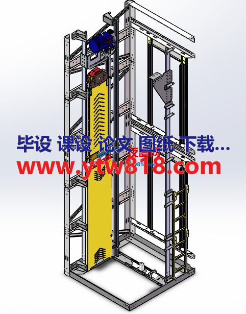 电梯升降机机械结构三维套图