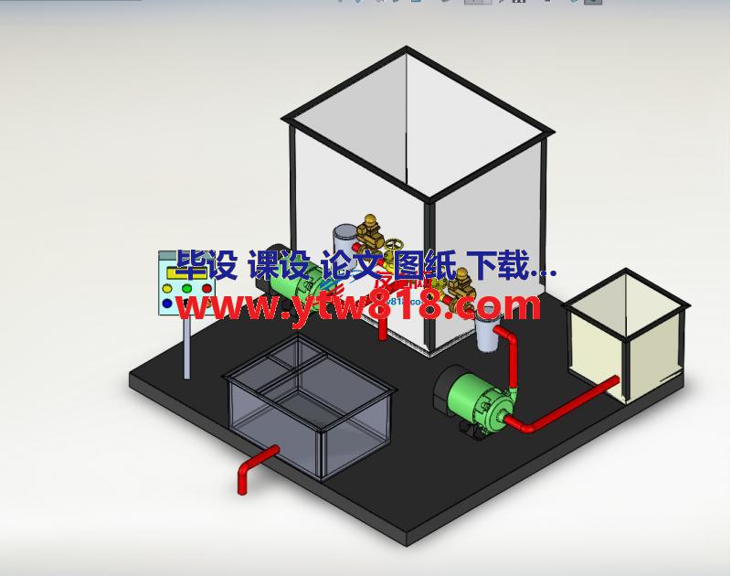 水泵站三维成套图