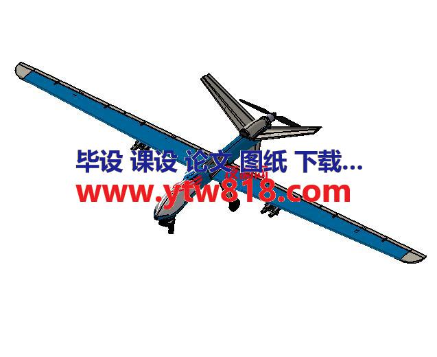 MQ-9武装无人机CATIA模型