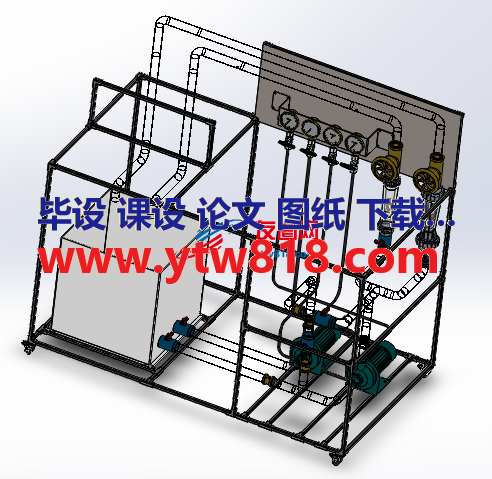 泵联轴器工作台3D模型图纸 Solidworks设计