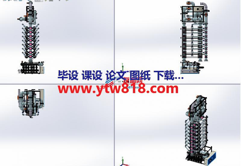 UF超滤系统、超滤设备三维套图