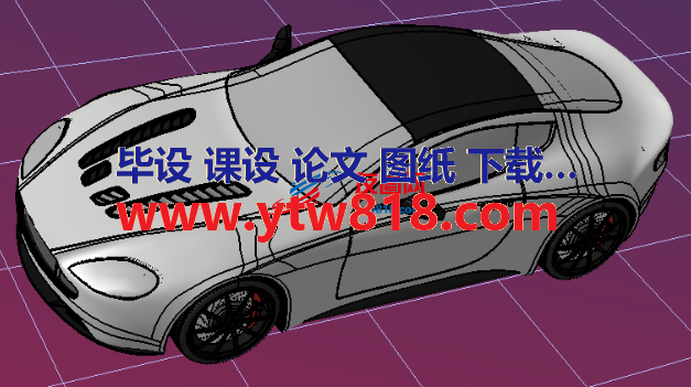 V12跑车模型3D图纸 STEP格式