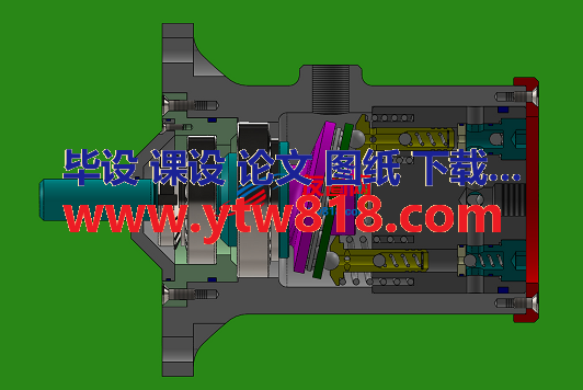 swash斜盘活塞泵3D数模图纸 Solidworks设计