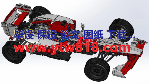 1玩具方程式赛车拼装模型3D图纸 Solidworks设计