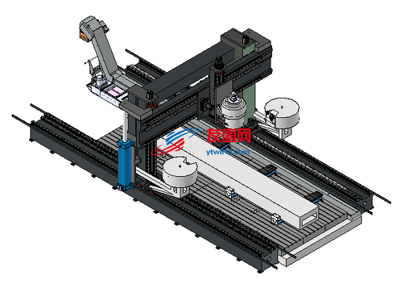 多功能（铣床）数控机床3D数模图纸 STP格式