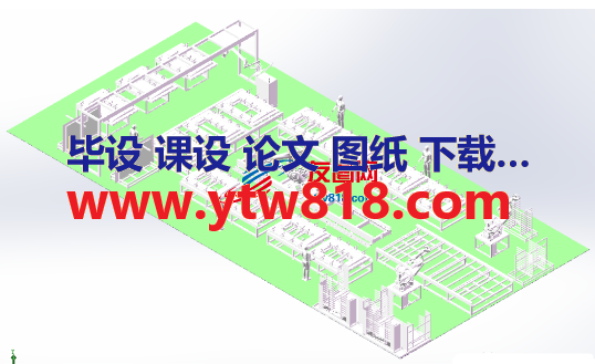 高铁车门生产装配流水线3D数模图纸 Solidworks设计