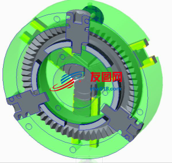 车床三爪卡盘3D数模图纸 STP格式