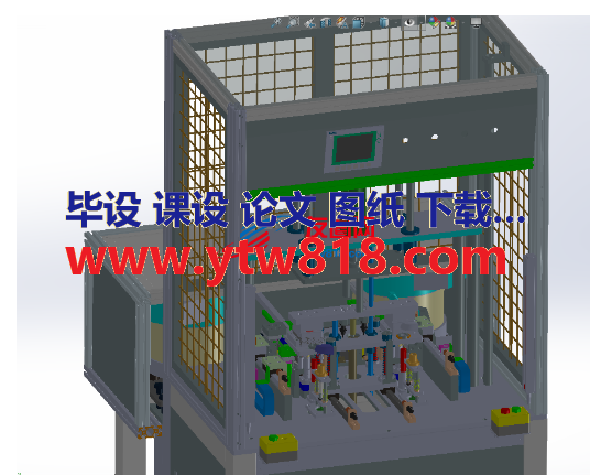 全自动螺母埋植机3D数模图纸 Solidworks设计