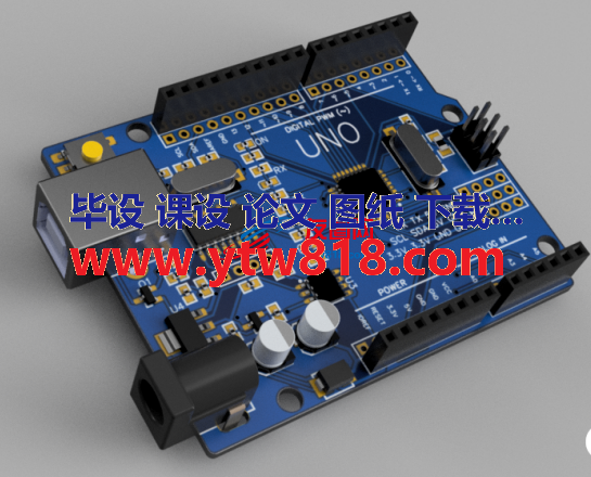 Arduino UNO Rev.3 (CH340) 控制器电路板3D图纸 STP f3d格式