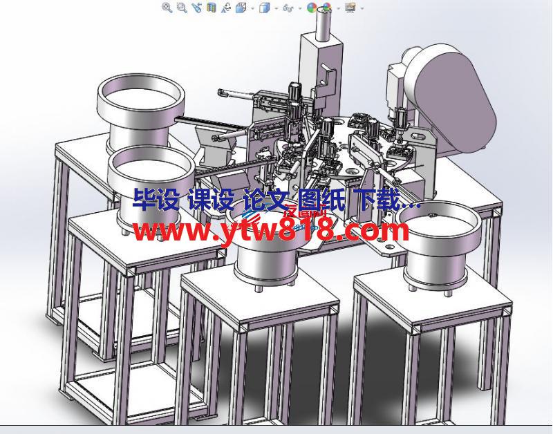 【HY-1009】3M铜头组装机3D图