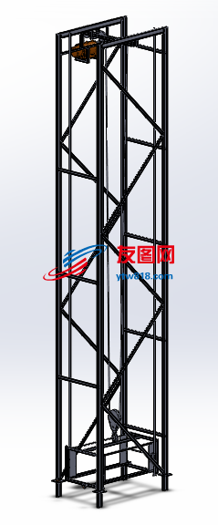 升降机（框架）三维套图