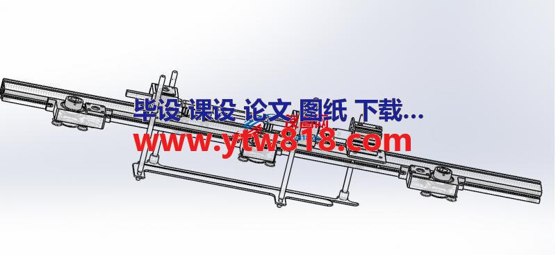 气缸插料机构三维图