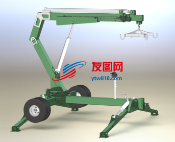 小型起重机吊臂3D数模图纸 Solidworks设计