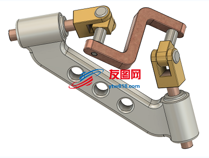 90度转向传动机构3D图纸 f3d STEP格式