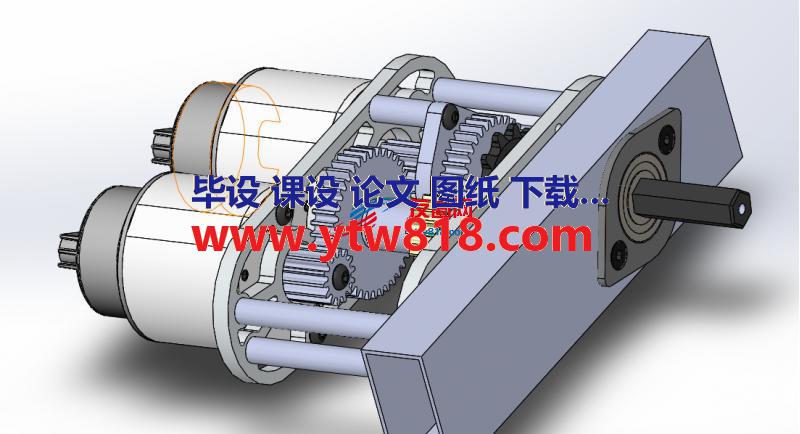 机械传动中齿轮箱模型套图