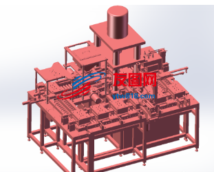 冲压自动生产线3D数模图纸 Solidworks设计