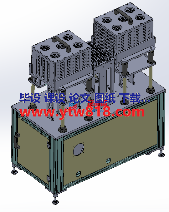 标准型自动上料TRAY机3D图纸 Solidworks设计