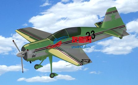 yakovlev yak-54小型飞机模型3D图纸 Solidworks设计 附STEP