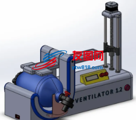 呼吸机1.2版结构模型3D图纸 Solidworks 附STEP