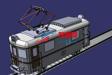 轨道机车3D数模图纸 IGS格式