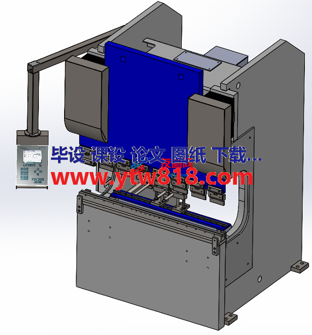 150T弯板机3D数模图纸 STEP格式