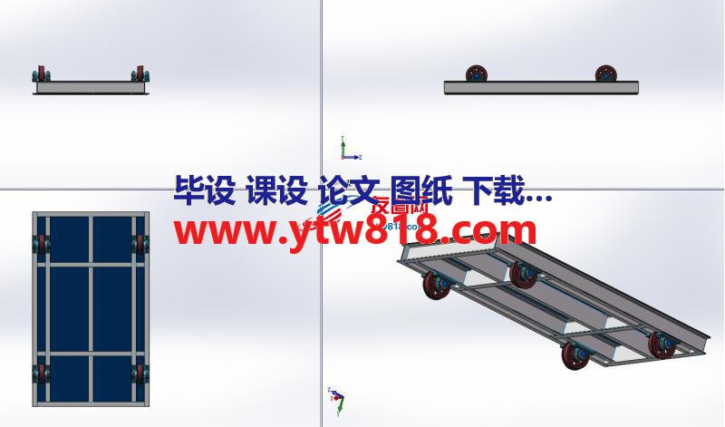 5吨手动平板车