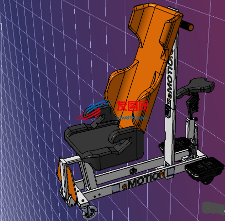 Stroller带座位的小车3D图纸 IGS格式