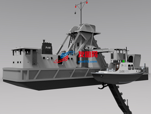 Zuiderzee拖船模型3D图纸 STP格式