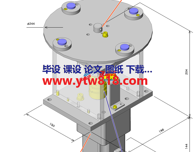 转台solidworks含STEP