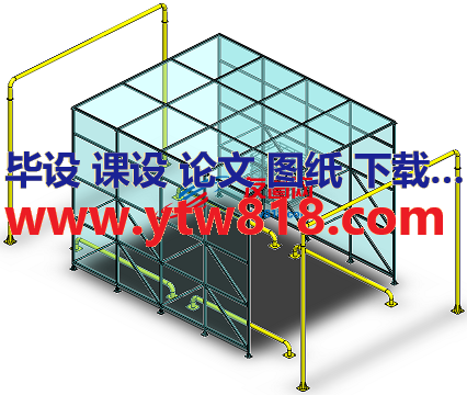 车辆消毒通道框架结构3D图纸 x_t格式