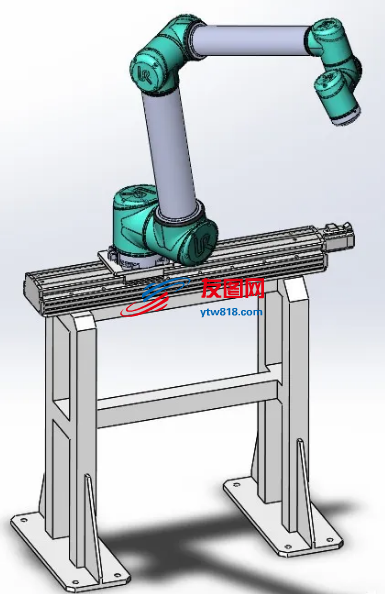 UR10机械臂行走轴3D数模图纸 Solidworks设计